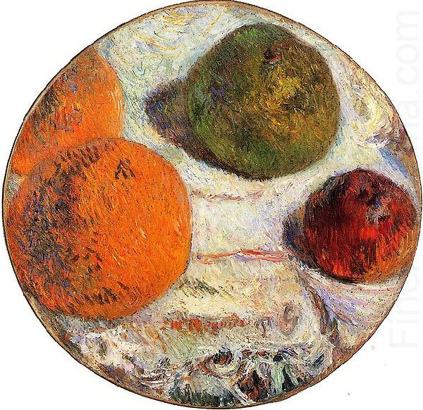 Paul Gauguin Tambourin decore des fruits china oil painting image